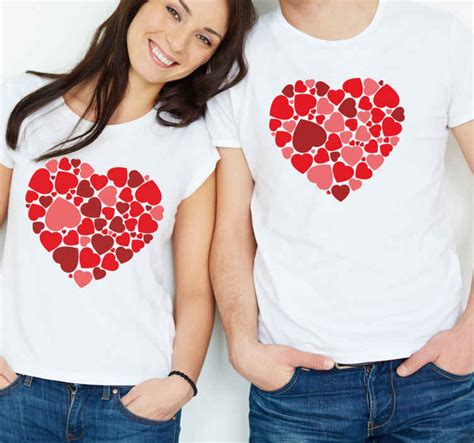 Heart-Shaped Couple Tees: