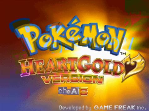 HeartGold Cheat Codes Action Replay: 10,000+ Mastery Codes