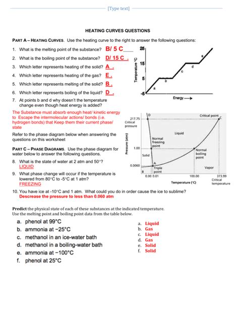 Heat In Changes Of State Answer Key PDF