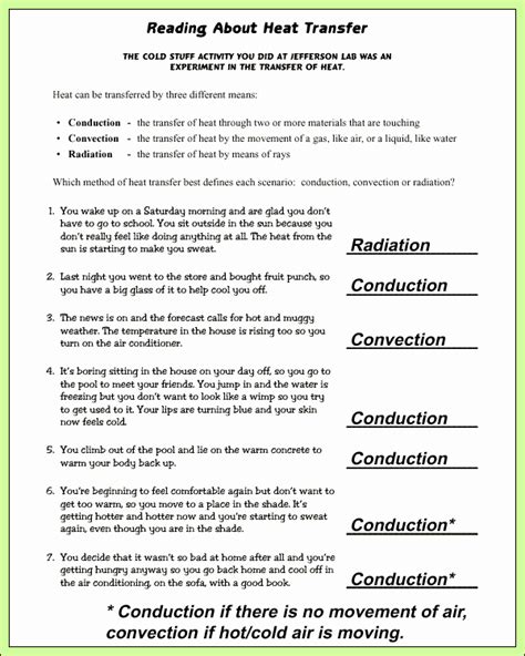 Heat Transfer Answers Reader