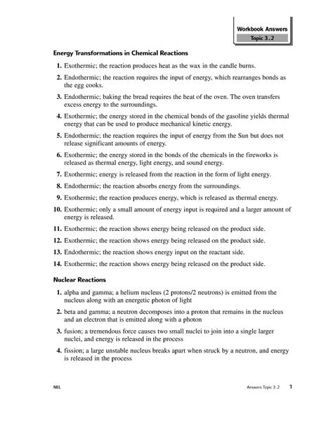 Heath Chemistry Review Answers PDF