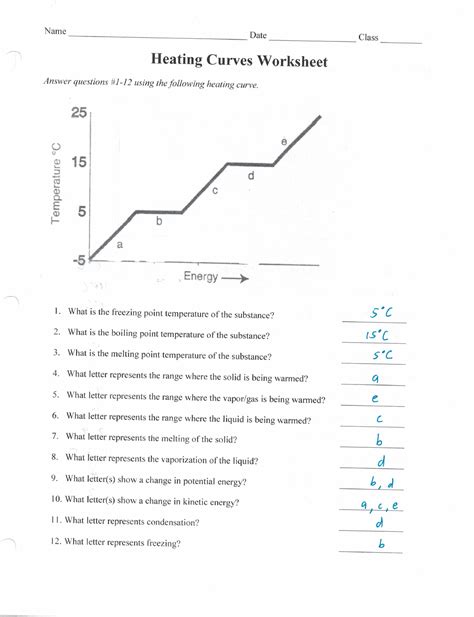 Heating Curve Answers Kindle Editon