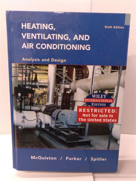 Heating Ventilating And Air Conditioning Mcquiston Solution Ebook PDF