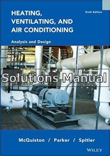 Heating Ventilating And Air Conditioning Solution Manual Doc