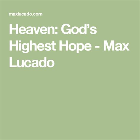 Heaven God s Highest Hope Kindle Editon