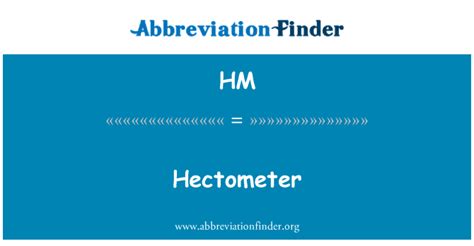 Hectometer (hm)