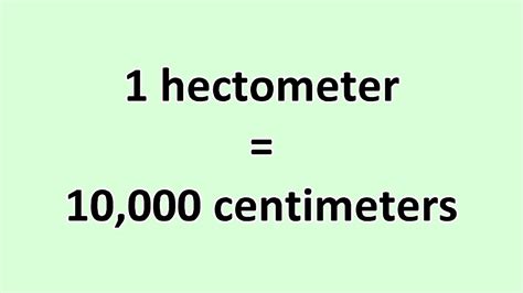 Hectometer to Centimeter: Unveiling the Comprehensive Conversion Guide