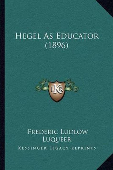 Hegel as Educator Ebook Reader