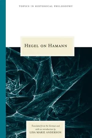 Hegel on Hamann Ebook Kindle Editon