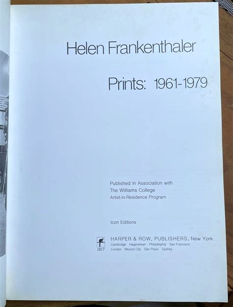 Helen Frankenthaler Prints 1961-1979 Epub