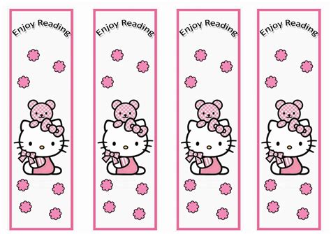 Hello Kitty Bookmark Printable