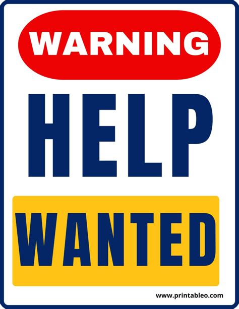 Help Wanted With Abilities And Requirements Sign Template