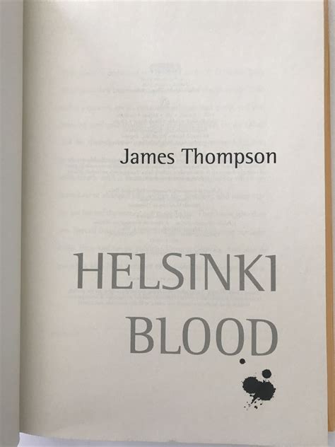 Helsinki Blood Kindle Editon