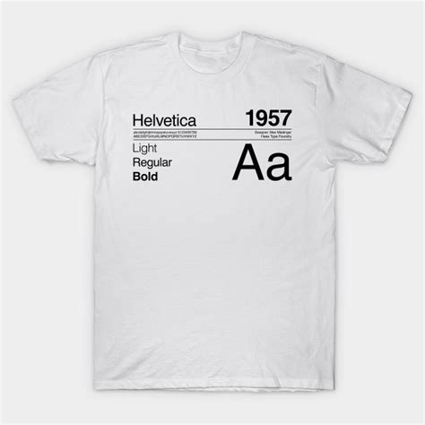 Helvetica T-shirt: A Timeless Classic for Expression and Style