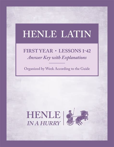 Henle Latin Answer Key Kindle Editon