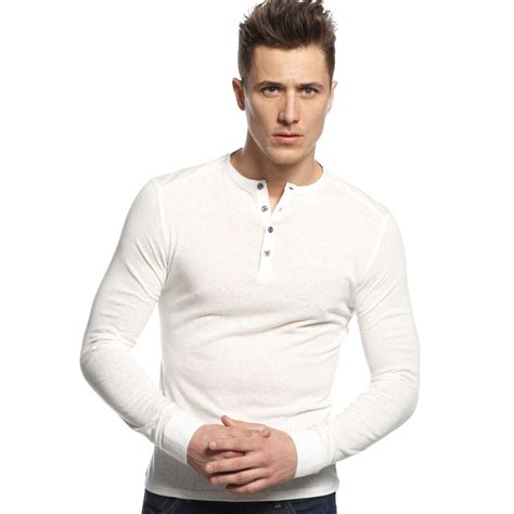 Henley Long Sleeve Shirts: