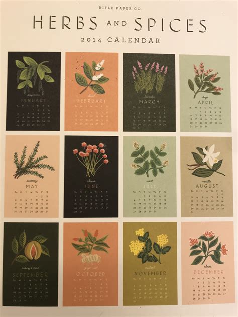 Herbs Calendar 1997 Reader