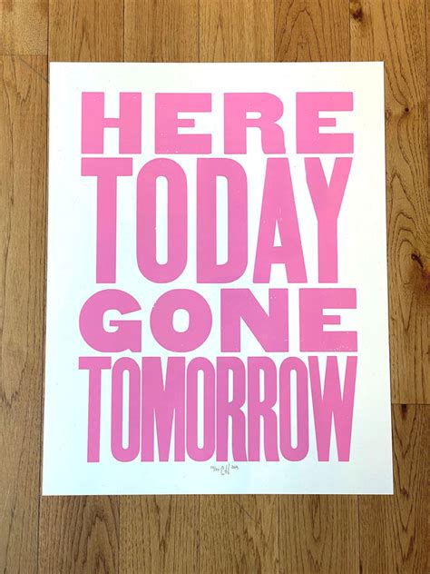 Here Today Gone Tomorrow Reader