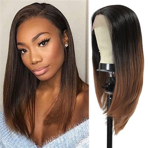 Here are a few of the benefits of lace front sleek straight synthetic medium wigs: