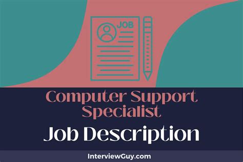 Here are some tips for finding a job as a computer support specialist: