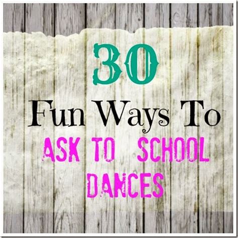 Here are some tips on how to ask someone to a dance: