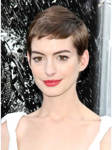 Here is a step-by-step guide to getting a lace front straight cropped Anne Hathaway wig: