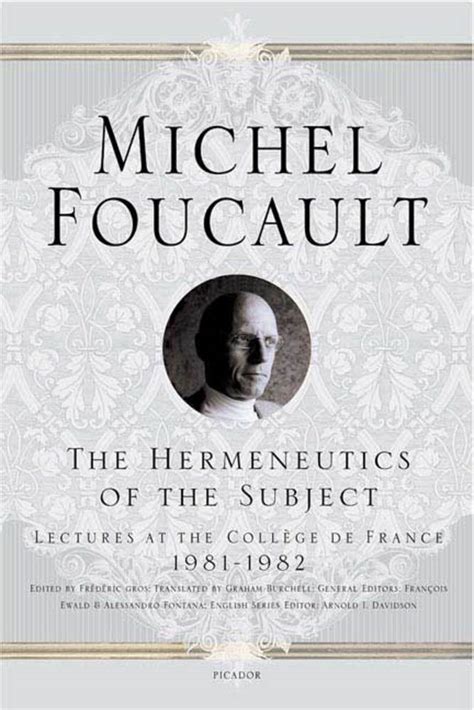 Hermeneutics of the Subject French Edition Kindle Editon