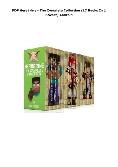 Herobrine The Complete Collection 17 Books In 1 Boxset