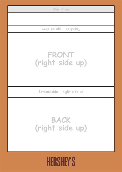 Hershey Candy Bar Wrapper Template Free