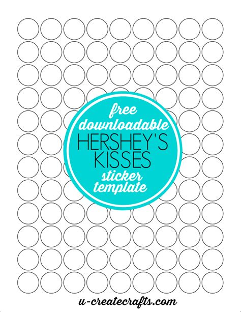 Hershey Kisses Labels Template