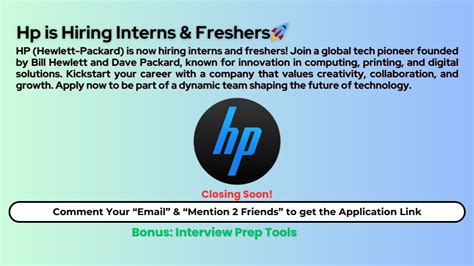 Hewlett Packard Internships: Invest in Your Future with a Global Technology Leader