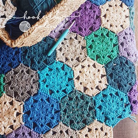 Hexagon Motif Crochet Pattern PDF