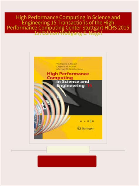 High Performance Computing in Science and Engineering 09 Transactions of the High Performance Compu PDF