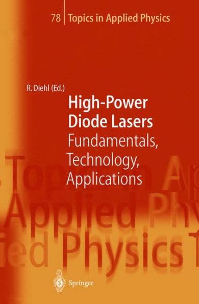 High Power Diode Lasers Technology and Applications 1st Edition Kindle Editon