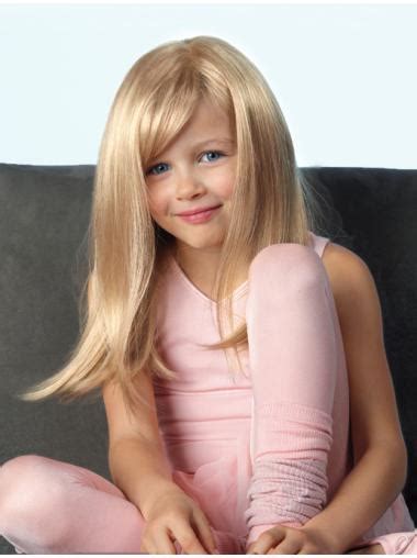 High Quality Long Straight Blonde With Bangs Fabulous Wigs