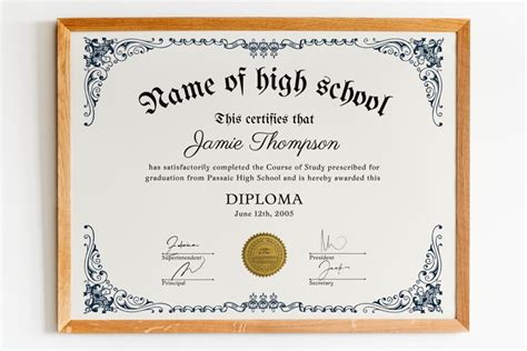 High School Diploma or Equivalent: