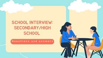 High School Interview Questions: A Comprehensive Guide