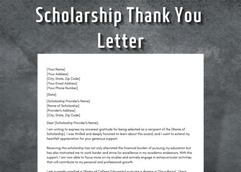 High School Scholarship Thank You Letter: A Guide to Expressing Gratitude for Financial Support