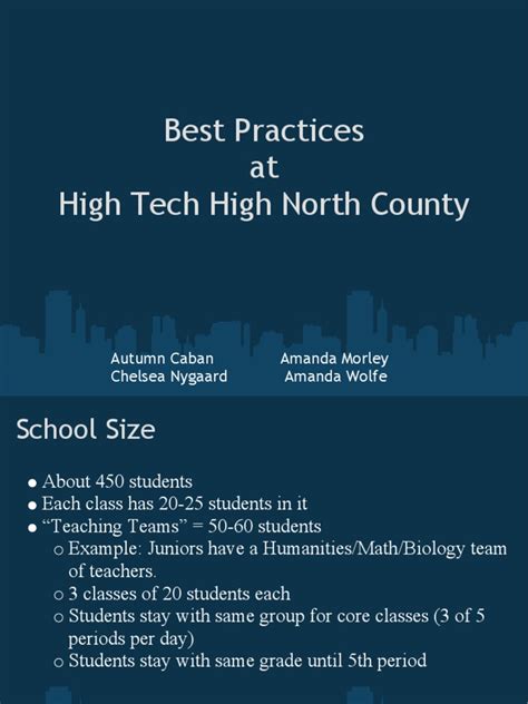 High Tech High North County Course Catalog