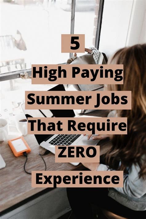 High-Paying Summer Jobs