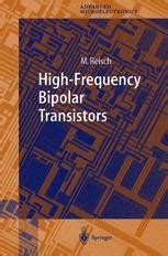 High-frequency Bipolar Transistors Physics, Modeling, Applications 1st Edition PDF