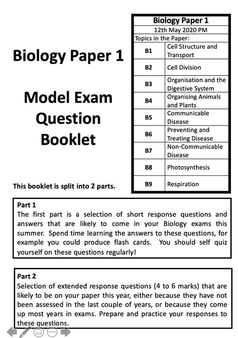 Higher Biology Essay Answers Doc