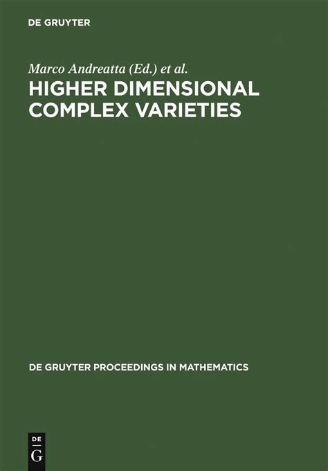 Higher Dimensional Complex Varieties Proceedings of the International Conference Held in Trento Doc