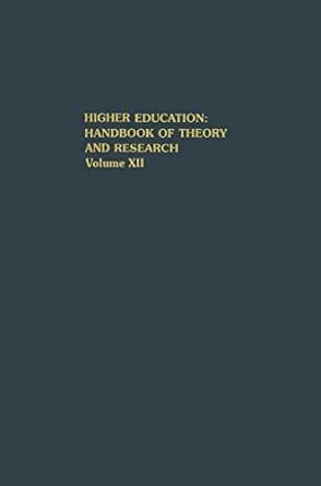 Higher Education Handbook of Theory and Research, Volume XII 1st Edition Doc