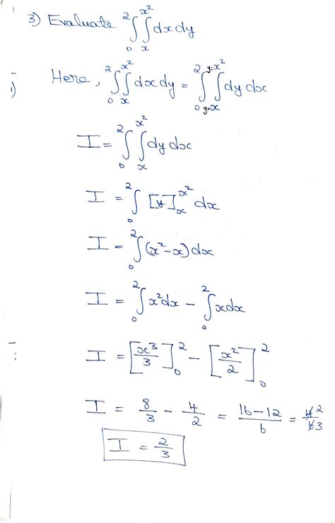 Higher Engineering Mathematics Multiple Integral Solutions PDF