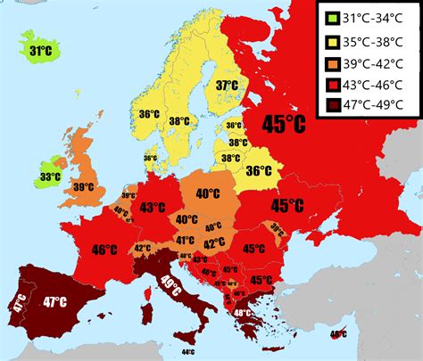 Highest Temperature in Spain Ever Recorded: 47.4°C