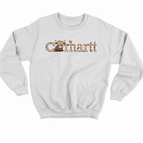 Highland Cow Carhartt Sweatshirt: Your Warm and Fuzzy Wardrobe Staple