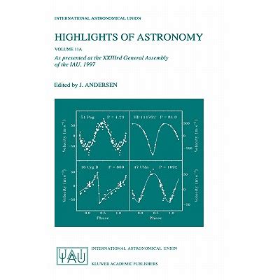 Highlights of Astronomy, Vol. 11A As Presented at the XXIIIrd General Assembly of the IAU, 1997 1st Reader