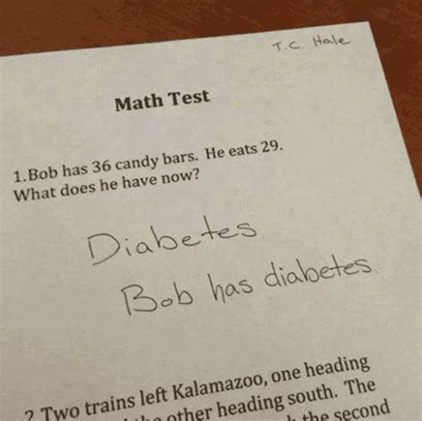 Hilarious Answers To Test Questions Reader