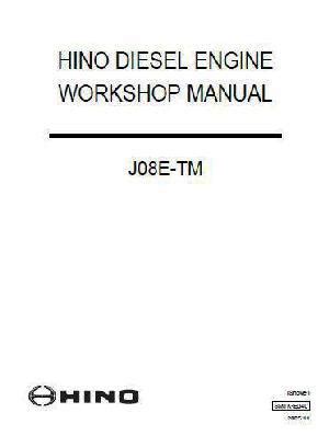 Hino Jo8e Engine Repair Manual Ebook PDF